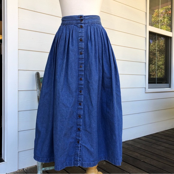 Vintage Skirts Vintage James River Traders Denim Skirt Poshmark